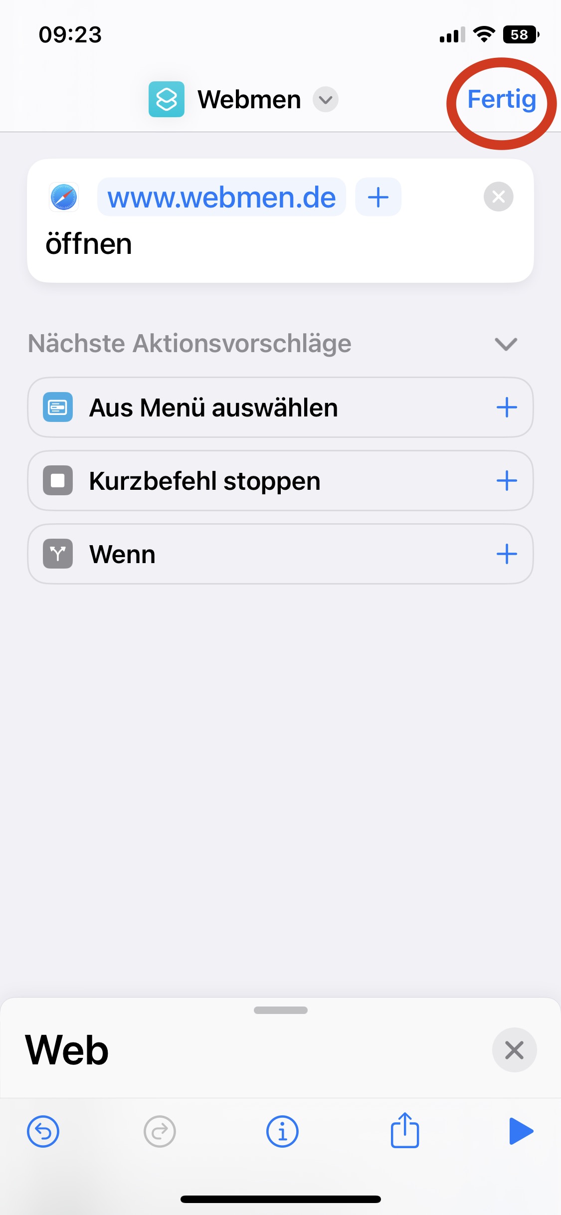 iPhone Kurzbefehle einstellen
