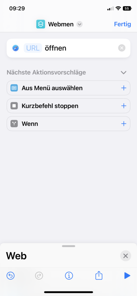 Kurzbefehle iPhone Shortcuts 